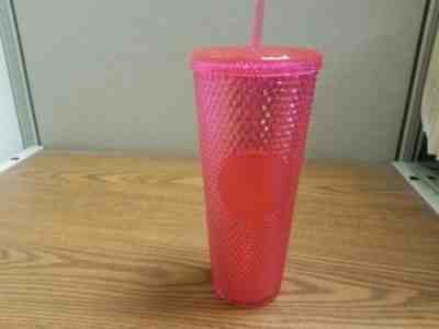 Starbucks Venti 24oz Iridescent Pink Stud Studded Tumbler Cup 2019 Christmas - Sold on eBay Jan, 23rd 2020 for $29.00