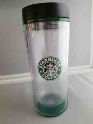*Starbucks Coffee*Clear Travel Tumbler* 16 Oz Double Wall 2009 Mermaid Logo  - Sold on eBay Jan, 23rd 2020 for $15.50