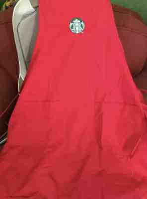 Starbucks Coffee Barista Red Apron Holiday Seasonal Authentic Gently Used - Sold on eBay Jan, 23rd 2020 for $22.00