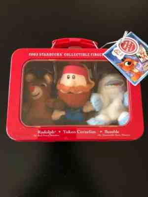 Vintage VTG 2003 Starbucks Rudolph Finger Puppets Lunchbox w/Tags Starbucks Tin - Sold on eBay Jan, 23rd 2020 for $25.00