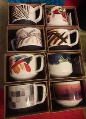 NWT 8 Starbucks Coffee Mugs Artisan Series 12 oz Each Design Tells a Story - Sold on eBay Jan, 23rd 2020 for $220.00