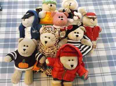 9 Bearista Starbucks Bears Excellent Condition No Packaging Some Missing Tags - Sold on eBay Jan, 23rd 2020 for $50.00