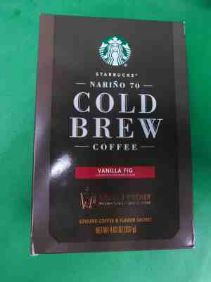 Lot of 2 Boxes STARBUCKS NARINO 70 BLACK COLD BREW Coffee Vanilla Fig - Sold on eBay Jan, 23rd 2020 for $16.95