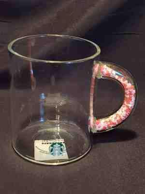 *RARE* Starbucks 2020 Confetti Hearts Handle Glass Mug Valentines Cup - Sold on eBay Jan, 23rd 2020 for $28.50