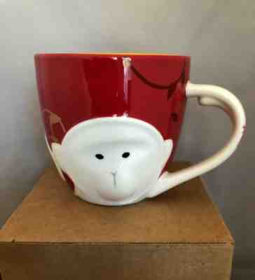 Starbucks Lunar Embossed Monkey ???? Ceramic Cup 12 Oz.  2016 NWT! Box ???? - Sold on eBay Jan, 23rd 2020 for $35.00