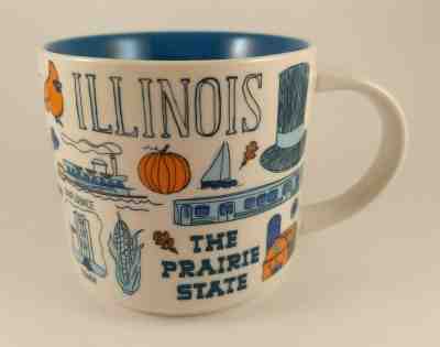 Starbucks "Been There Series" ILLINOIS The Prairie State 14 oz Coffee Cup Mug - Sold on eBay Jan, 22nd 2020 for $18.99