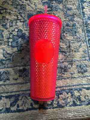 STARBUCKS 2019 Neon Pink Studded Cold Cup Tumbler Christmas HOLIDAY In Hand - Sold on eBay Jan, 22nd 2020 for $15.00
