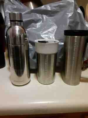 STARBUCKS 3PCS STAINLESS STEEL COFFEE MUGS  - Sold on eBay Jan, 22nd 2020 for $17.40