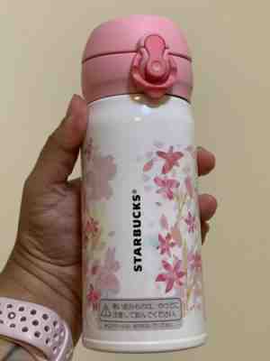 Starbucks Sakura Cherry Blossom Only in Japan 2017 Stainless Bottle 350ml - Sold on eBay Jan, 22nd 2020 for $35.00