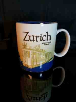 Rare 2012 STARBUCKS Zurich Switzerland Trolley 16oz Coffee Mug! FREE SHIPPING - Sold on eBay Jan, 22nd 2020 for $39.99