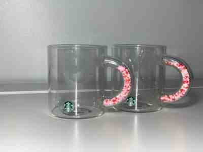 *RARE* Starbucks 2020 Confetti Hearts Handle Glass Mug Valentines Cup U.S Seller - Sold on eBay Jan, 22nd 2020 for $29.00