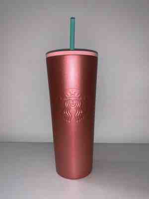 Rose Gold Starbucks 2020 Valentines Day Tumbler 24oz Stainless Steel Holiday - Sold on eBay Jan, 22nd 2020 for $27.95