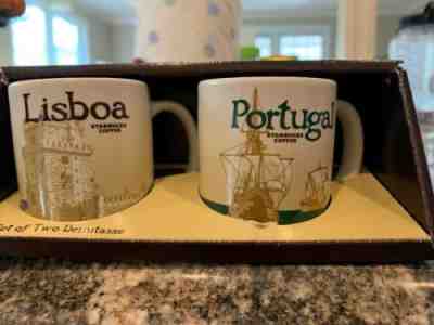 Starbucks Lisbon & Portugal Collectible Demitasse Coffee Cups Set Of Two NEW - Sold on eBay Jan, 22nd 2020 for $34.00