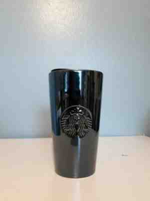 Starbucks gloss Black Doble Wall Ceramic Tumbler (travel mug) 12 oz  - Sold on eBay Jan, 22nd 2020 for $30.00