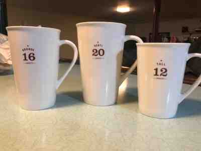 Starbucks White Mugs Set 2010 - Sold on eBay Jan, 22nd 2020 for $45.00