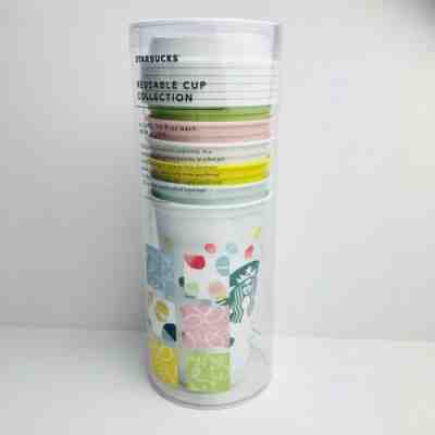Starbucks 2019 Spring Reusable Cup Collection of 6 Easter Pastel Pink New - Sold on eBay Jan, 22nd 2020 for $28.00