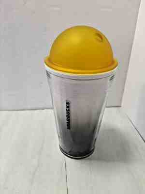 2011 Starbucks Chiseled Yellow Ombre 16oz Travel Cold Cup w/ Dome Lid (No Straw) - Sold on eBay Jan, 24th 2020 for $15.00