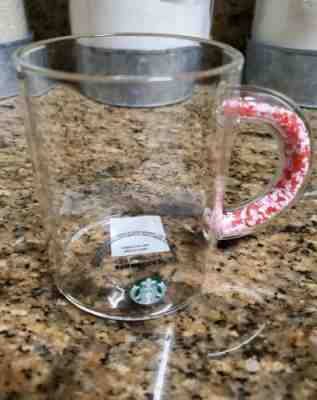 STARBUCKS 2020 New Valentines Day Clear Mug With Hearts In Handle - Sold on eBay Jan, 24th 2020 for $26.99