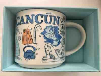 Starbucks Coffee Been There Series Mug CANCUN Mexico Cup 14 oz NIB w/ SKU - Sold on eBay Jan, 24th 2020 for $28.45