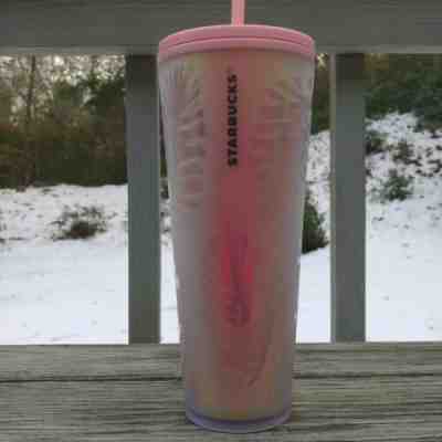 Starbucks 2019 Holiday Venti Rose Gold Pink Pine Cone Tumbler 24 oz Cold Cup - Sold on eBay Jan, 24th 2020 for $26.89