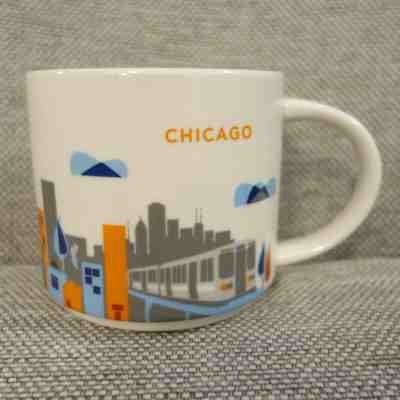 Starbucks 2014 You Are Here YAH Collection Chicago 14oz Coffee Mug Cup - Nice - Sold on eBay Jan, 24th 2020 for $19.99