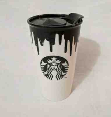 Starbucks Band of Outsiders 12 oz Travel Mug Ceramic Tumbler 2014 Drip Black  - Sold on eBay Jan, 24th 2020 for $39.99