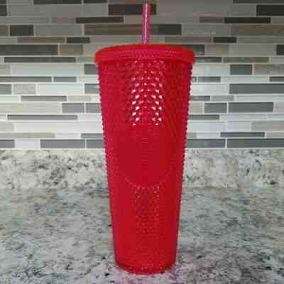NEW STARBUCKS 2019 Neon Pink Studded Cold Cup Tumbler Christmas HOLIDAY In Hand - Sold on eBay Jan, 24th 2020 for $19.50