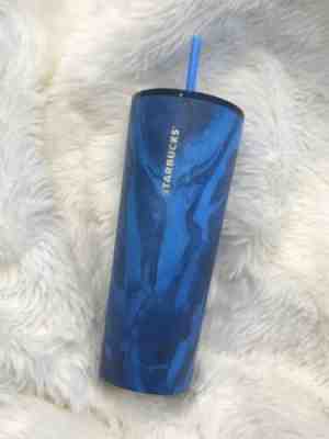 Starbucks Blue Marble Stainless Steel Hot & Cold Tumbler 24oz NEW Summer 2018 - Sold on eBay Jan, 24th 2020 for $37.20