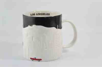 Starbucks L.A. LA Los Angeles Relief Mug 16 fl oz 2012 Black White With Red Car - Sold on eBay Jan, 24th 2020 for $30.59