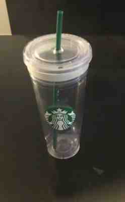Starbucks Venti Clear Double Wall Acrylic Cold Cup Tumbler 24 oz Starbucks Logo - Sold on eBay Jan, 24th 2020 for $24.98
