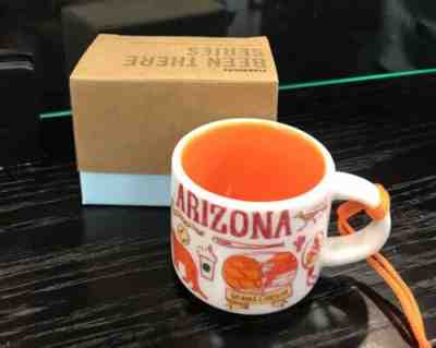 NIB Starbucks ARIZONA You Are Here Mini 2 oz Mug Christmas Tree Ornament - Sold on eBay Jan, 24th 2020 for $25.00