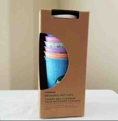 Rare 2019 Starbucks Reusable Hot 16oz Cup Set Marble Summer 2019 NIB - Sold on eBay Jan, 24th 2020 for $36.99