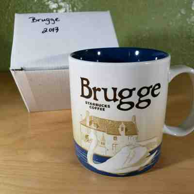 [NIB & NWT] Starbucks Coffee Mug BRUGGE Global City Icon Collector Series D/C - Sold on eBay Jan, 24th 2020 for $54.95