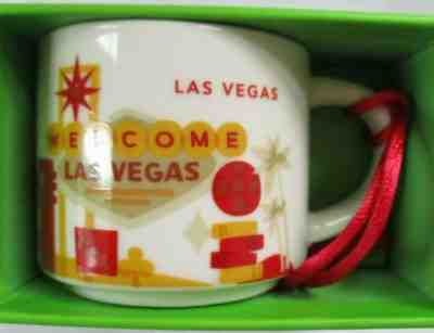 STARBUCKS COFFEE LAS VEGAS YOU ARE HERE 2-OZ MINI MUG ORNAMENT - NEW - Sold on eBay Jan, 24th 2020 for $19.90