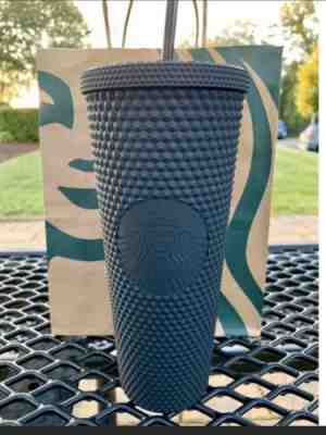 Starbucks Studded Cold Cup Tumbler - Matte Black - 24oz - FREE EXPRESS SHIPPING - Sold on eBay Jan, 24th 2020 for $95.00
