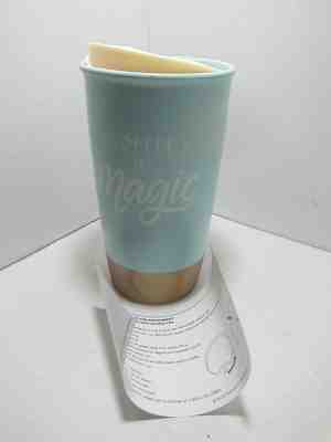 Starbucks Coffee is Magic Ceramic Travel Mug/ Tumbler 12 oz Blue New  - Sold on eBay Jan, 24th 2020 for $28.00
