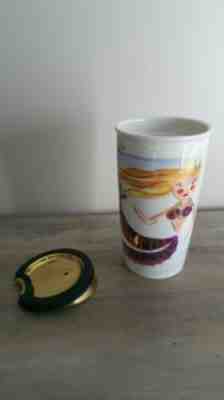 NEW Starbucks Illustrated Siren Mermaid Ceramic Travel Tumbler Coffee Mug 12oz - Sold on eBay Jan, 23rd 2020 for $26.00