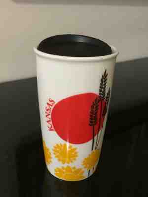 Starbucks 2018 KANSAS Local Collection Double Walled Ceramic Travel Tumbler - Sold on eBay Jan, 23rd 2020 for $48.99