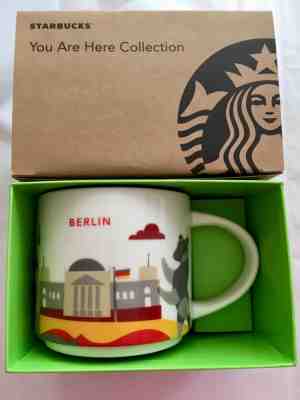 Starbucks Coffee 14oz Berlin Germany  mug YAH YOU ARE HERE Cup new w/ SKU & box - Sold on eBay Jan, 22nd 2020 for $28.45