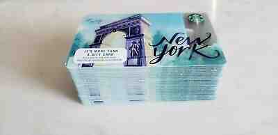 40 cards LOT ...NEW Mint Starbucks NYC Washington Square Arch New York    2016 - Sold on eBay Jan, 22nd 2020 for $19.99