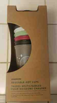 Starbucks Fall 2019 Halloween - 6 Reusable Hot Cups Limited Edition 16 Oz. Skull - Sold on eBay Jan, 22nd 2020 for $15.50