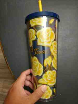 Starbucks Yellow Rose of TEXAS Tumbler Mug  Venti 24oz Local Series 2019 Limited - Sold on eBay Jan, 22nd 2020 for $23.40