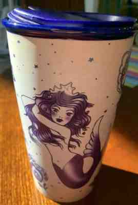 Starbucks 2016 Tattoo Sailor Siren Mermaid Ceramic Tumbler Travel Mug  - Sold on eBay Jan, 22nd 2020 for $40.00