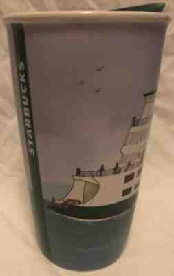 HTF Starbucks Seattle Ferry 2016 Double Wall Ceramic Traveler 10 oz Tumbler Mug - Sold on eBay Jan, 22nd 2020 for $22.50