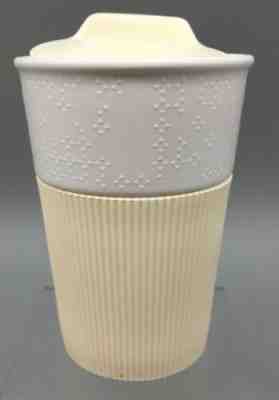 2013 STARBUCKS 8oz. WHITE SNOWFLAKE SILICONE RUBBER GRIP TRAVEL TUMBLER C26 - Sold on eBay Jan, 22nd 2020 for $28.72