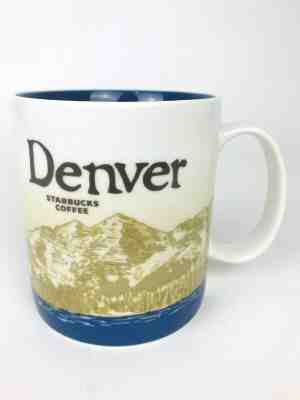2009 Starbucks Coffee 16 Oz Mug Cup Denver Collectors Series Mountains Skyline - Sold on eBay Jan, 22nd 2020 for $25.51