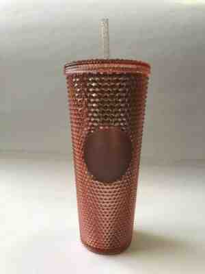 Starbucks Venti Tumbler 24oz Iridescent Jeweled Rose Gold Pink Summer 2019 SKU - Sold on eBay Jan, 25th 2020 for $46.00