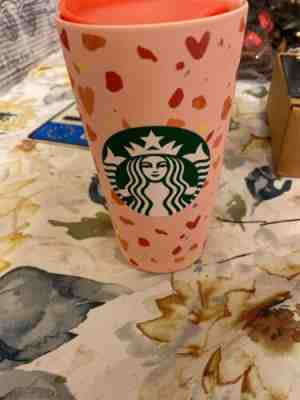 Starbucks Limited Edition 2020 Valentine's Day 14oz Tumbler Hearts Rare Holiday - Sold on eBay Jan, 25th 2020 for $26.95