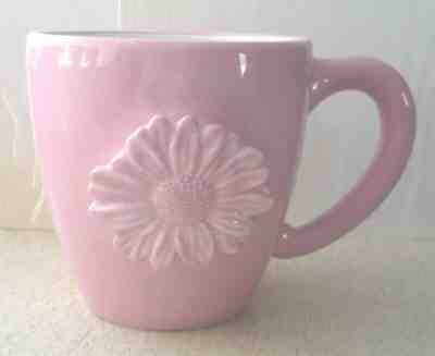 Starbucks Coffee Mug 18 Oz Pink Flower Raised Ceramic 2006 Hand Painted - Sold on eBay Jan, 25th 2020 for $21.00