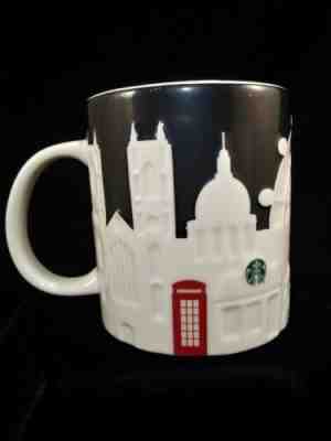Starbucks London Relief Collector Series Black & White Coffee Mug Cup 2011 Vtg - Sold on eBay Jan, 25th 2020 for $22.00
